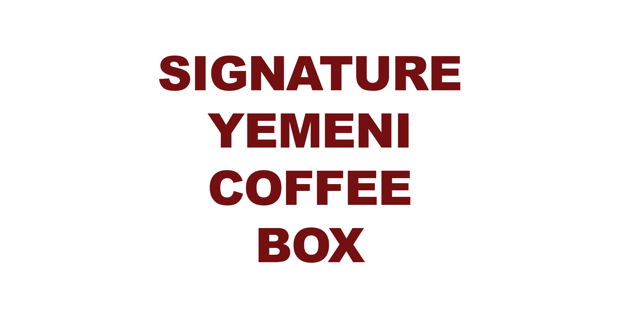 Signature Yemeni Coffee Box